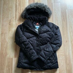 Columbia Black Omni Heat Ski Jacket/Winter Jacket Size L